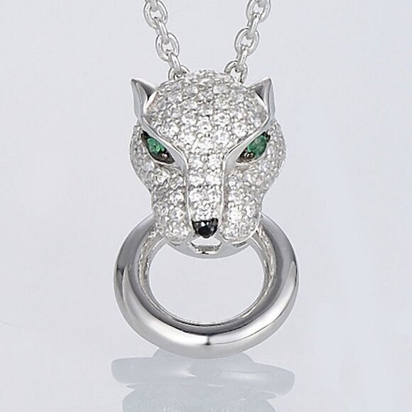 Cougar Sterling SILVER Designer Pendant - Picture 2 of 8